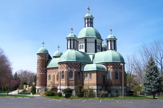 The Sts Cyril Methodius Church at Facer/Niagara/Vine streets in St. Catharines, Ontario.
