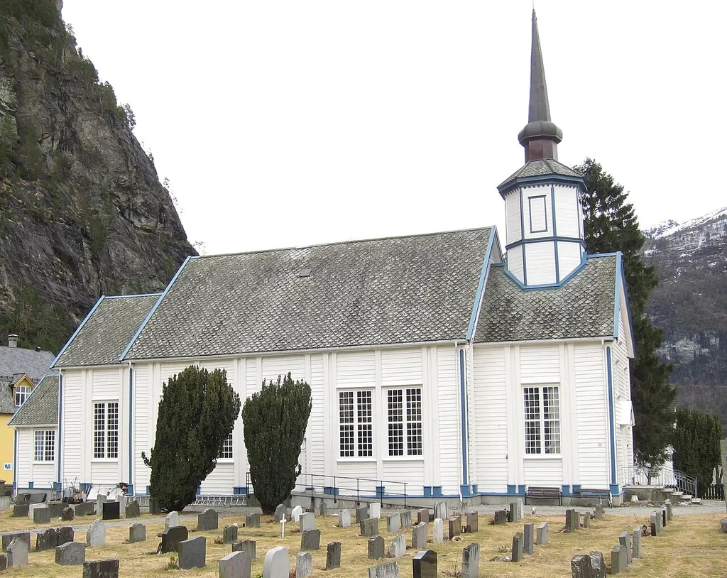 Sylte church, Norddal municipality, Norway, seen from the north