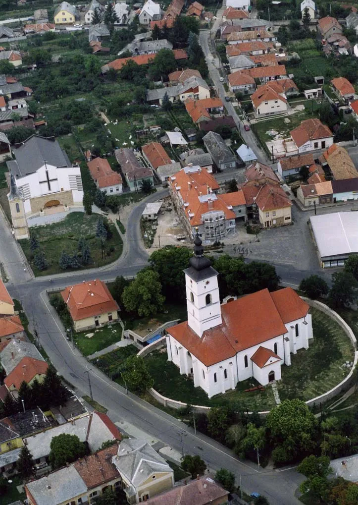 Szikszó, Hungary, aerial photography