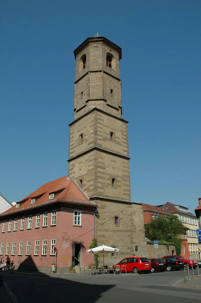 Paulsturm (errichtet zwischen 1465 und 1468) in der Paulsstraße in Erfurt