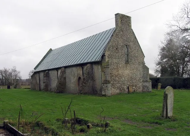 St Botolph's parish church, Shingham, Norfolk, seen from the northwest