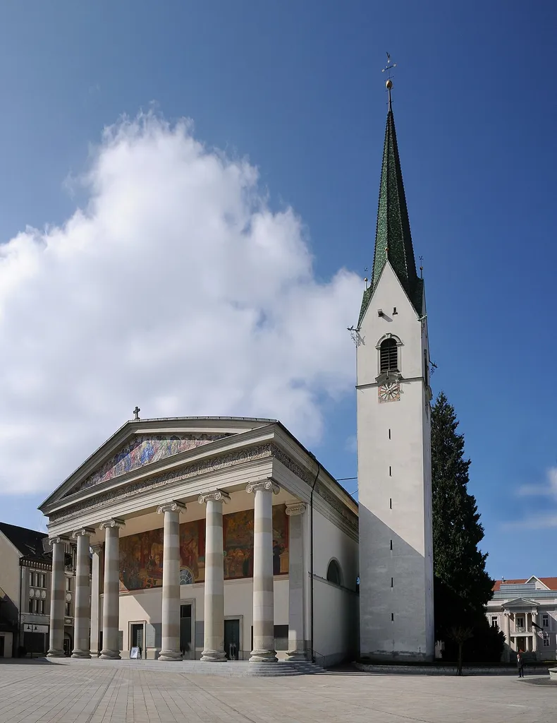 Stadpfarrkirche St.Martin in Dornbirn. *** Veröffentlicht: Alois Niederstätter in "Geschichte Vorarlbergs Band 2 Vorarlberg 1523 bis 1861 Auf dem Weg zum Land ISBN 978-3-7030-0864-1 2015 ohne Lizenzangabe