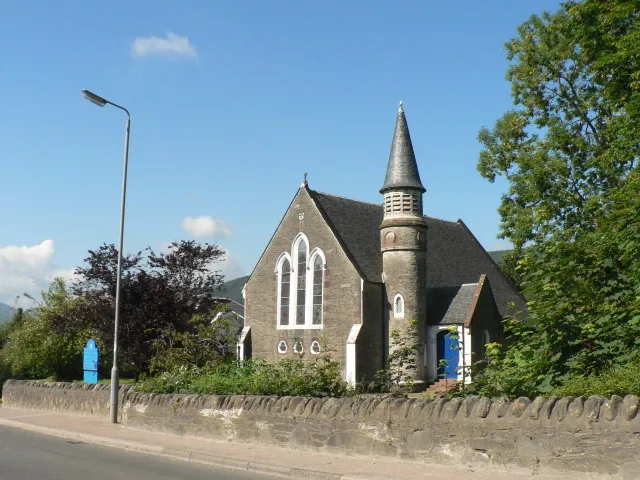 Sandbank: parish church A small parish church just up the hill from the coast road.