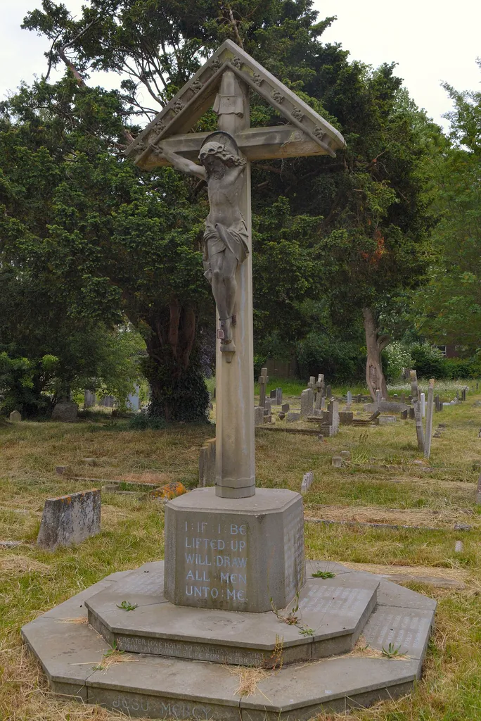 Banstead, All Saints Church, war memorial. Heritage Listed Grade:II, List Entry Number:1459074