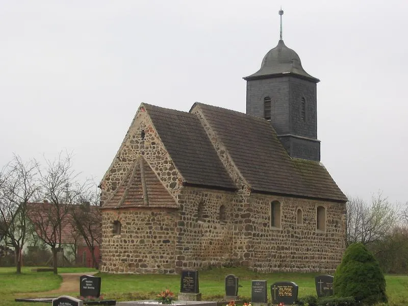 Stonechurch in the municipality Stackelitz, built probably in the 13th century. Stackelitz is situated in the nature park Fläming and belongs to the district Wittenberg, state Saxony-Anhalt, Germany.