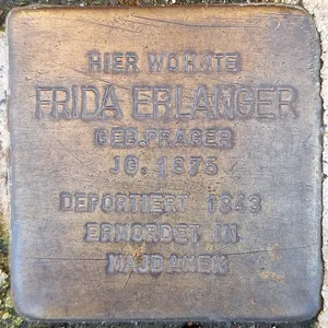 Stolperstein dedicated to Frida Erlanger