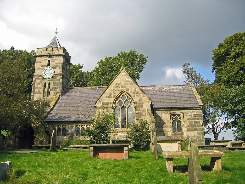 St Peter's parish church, Delamere, Cheshire, seen from the south
