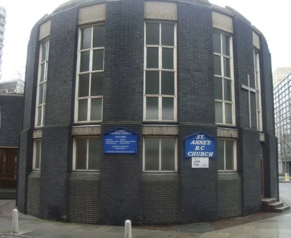 St Anne's Church A small modern catholic church which lies at the junction of Longford Street and Laxton Place. The church is situated on the southern edge of the Regent's Park estate and immediately to the north of massive redevelopment by British Land.