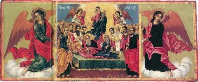 Assumption_of_Mary_Icon_by_Toma_Vishanov in Saint George Church in Razlog.