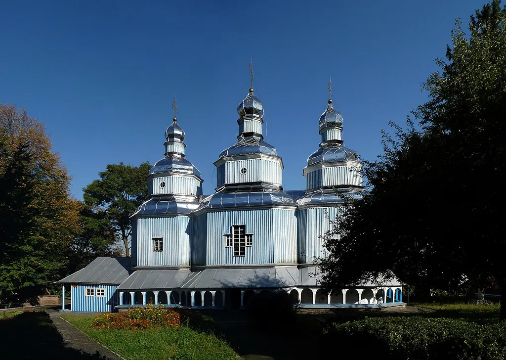 St. Nicholas wooden orthodox church in Vinnitsa, Ukraine. Build in 1746.