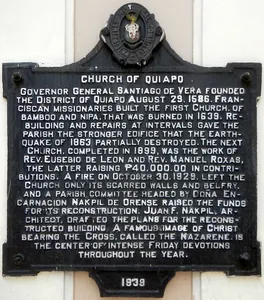 Church of Quiapo historical marker