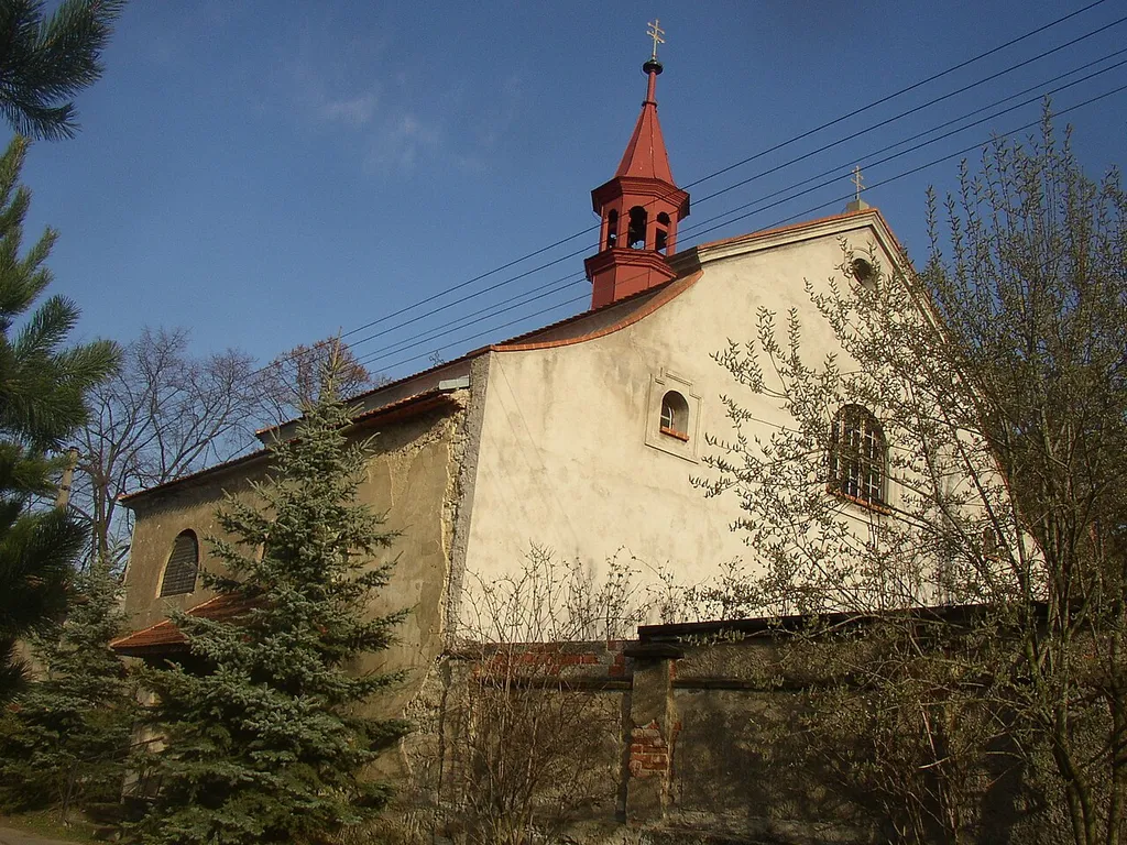 Church of St Stephen in Pchery, Kladno District, Czech Republic.