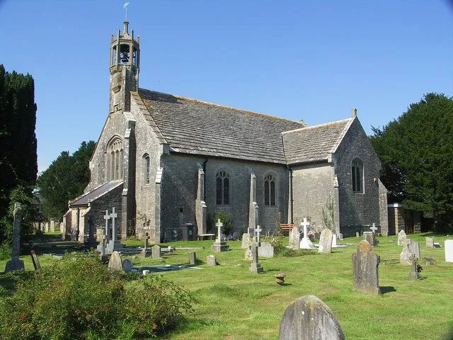 Parish church of St John the Evangelist, Holdenhurst, Dorset, seen from the south. Built in 1834 in place of a Saxon church that was demolished.