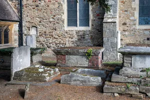 Chest tomb approximately 4 metres south of Church of St Peter and St Paul