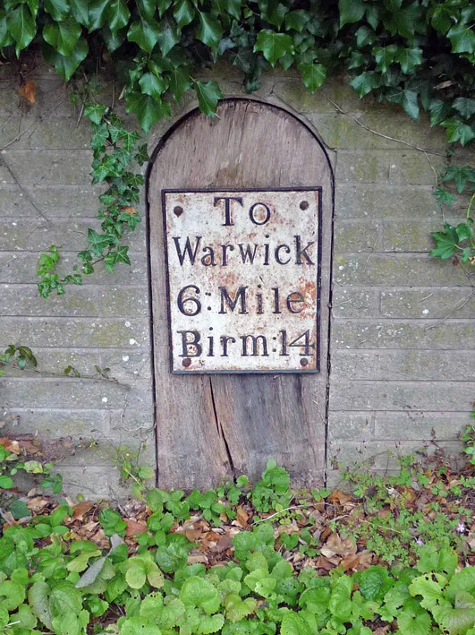 Old Milepost by the B4439, Rowington