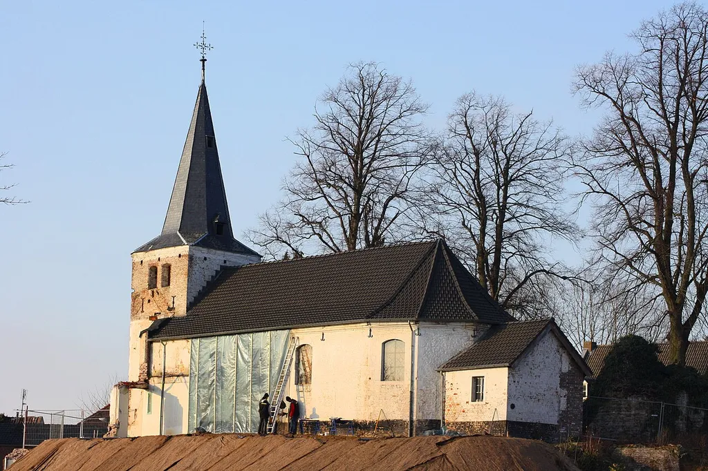 The Sint-Clemenskerk in Brunssum after the demolition of Huize Tieder.