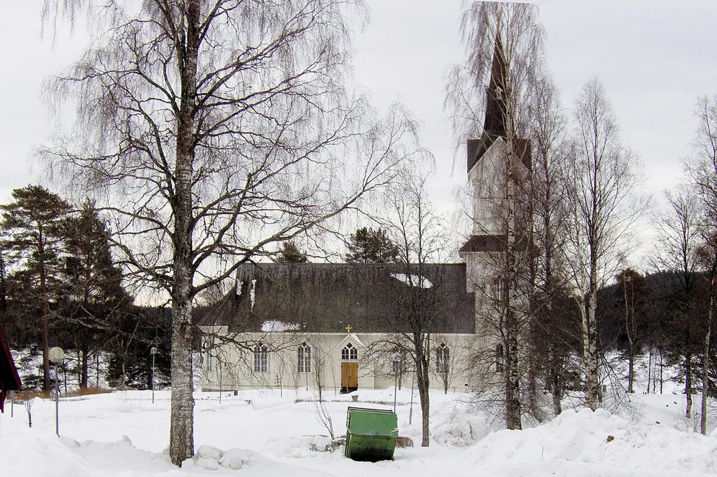 Tyngsjö Kyrka som ligger ute i Malungs Finnmark
