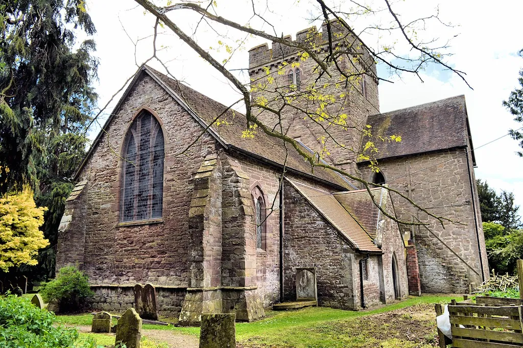 Photograph of St Peter's Church, Stanton Lacy, Shropshire, England