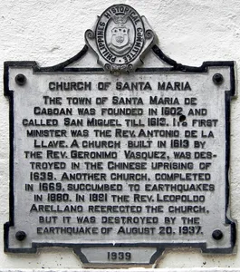Church of Santa Maria historical marker