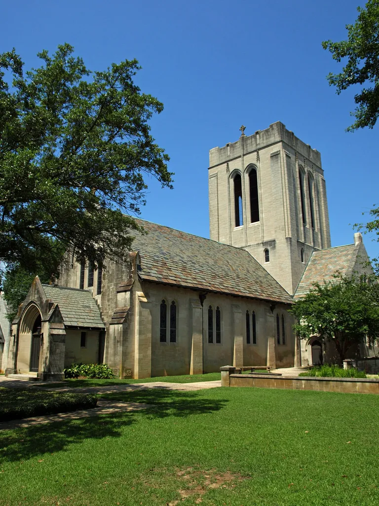 The Church of the Ascension in Montgomery, Alabama, part of the Garden District.