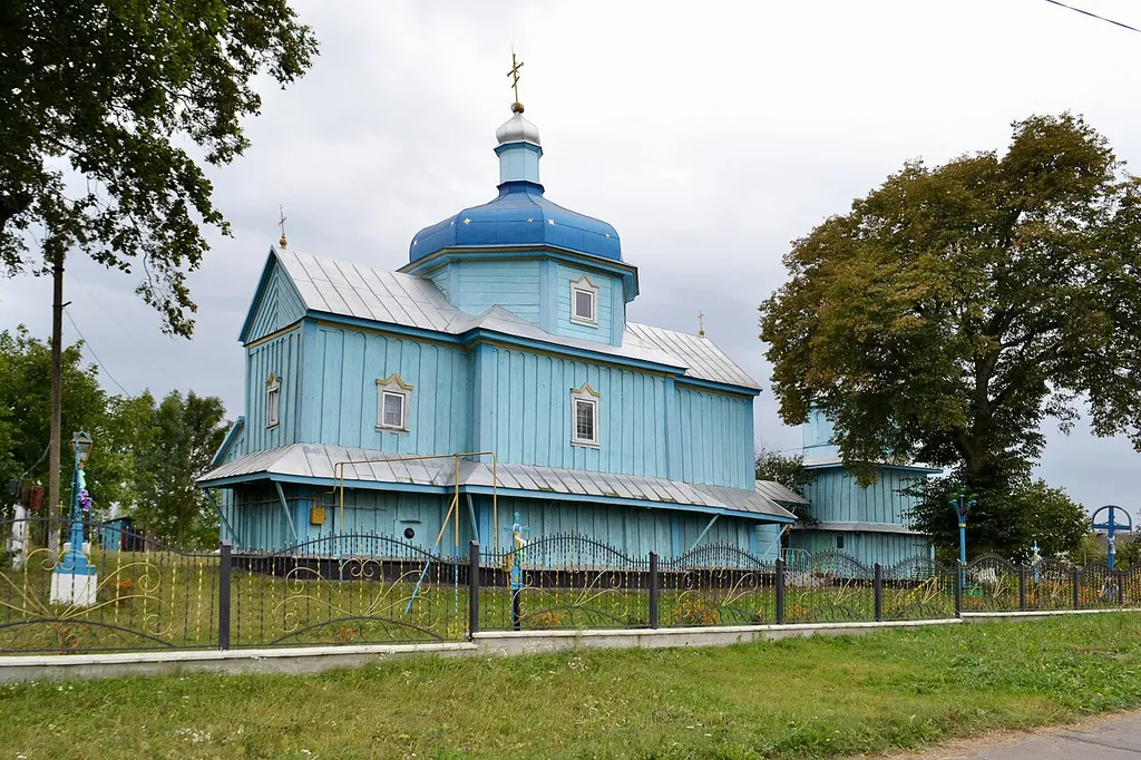 Церква святого Архангела Михаїла (дер.) (1740-1920 років) - вигляд з північного сходу - Довгів Горохівський район Волинська область Україна