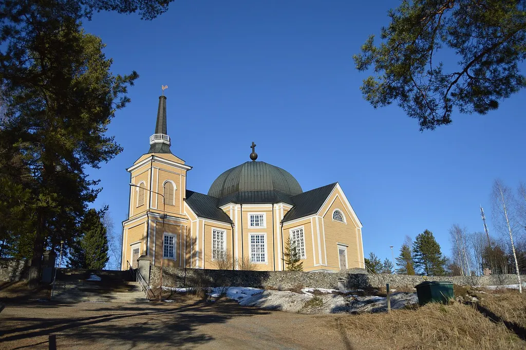 Rääkkylä Church in Northern Karelia, Finland, March 2015.