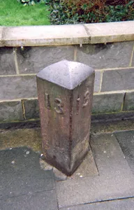 Milepost, Hurst Road, nr jct with Bexley High Street, by Church Hall