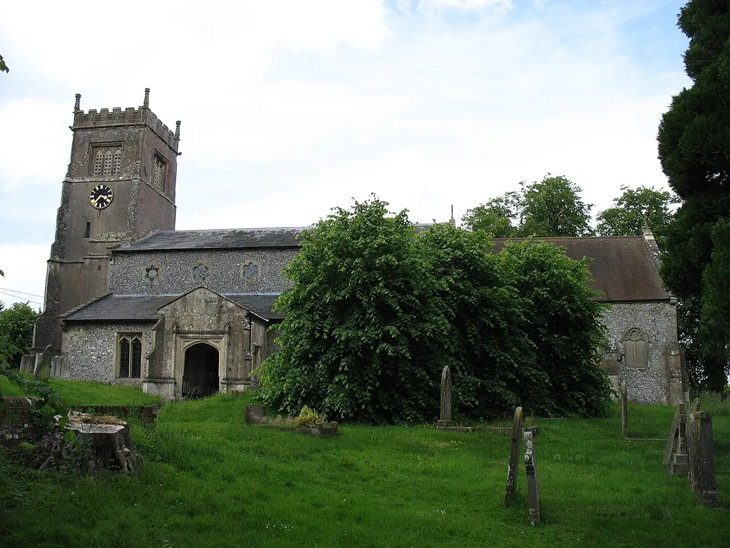St Mary's parish church, Collingbourne Kingston, Wiltshire, seen from the south