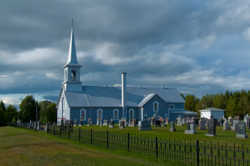 Église de Saint-Gabriel-Lallemant (Church of Saint Gabriel Lallemant) in Bas-Saint-Laurent, Quebec, Canada.