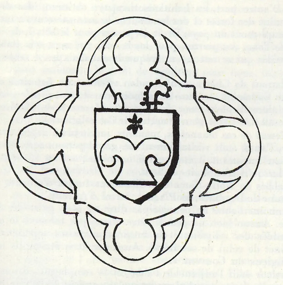 Blason d'un abbè de l'abbaye des Chambons