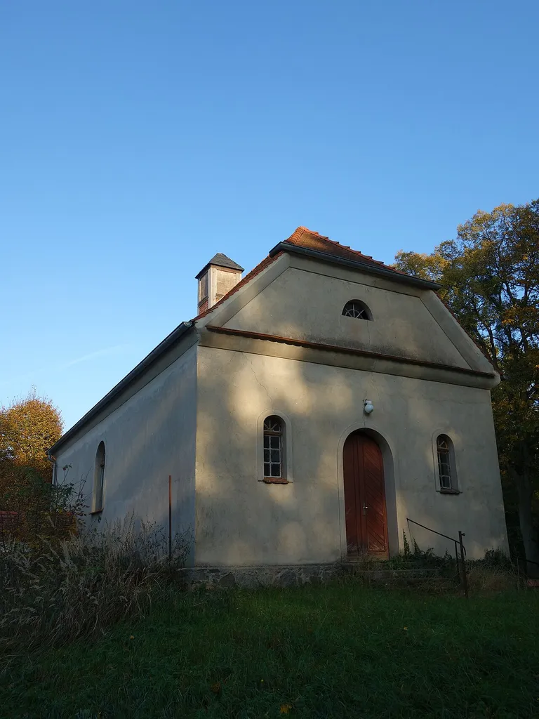Western view of church in Petznick, Templin municipality, Uckermark district, Brandenburg state, Germany