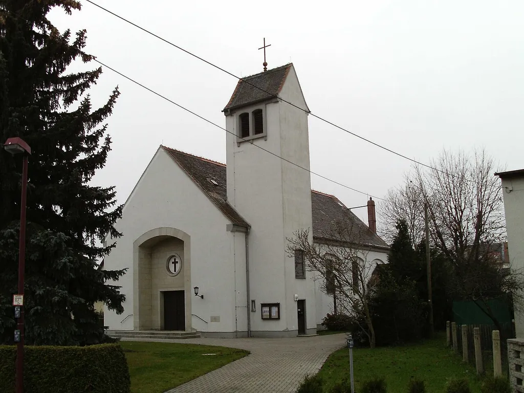 Roman catholic Christ the King Church in Böhlen (Leipzig district, Saxony)