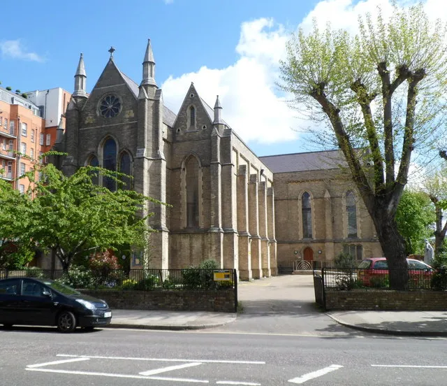Roman Catholic church on the corner of Lisson Grove and Lodge Road. Built in 1836, the church is in the parish of St John's Wood, part of the Marylebone Deanery, Diocese of Westminster.