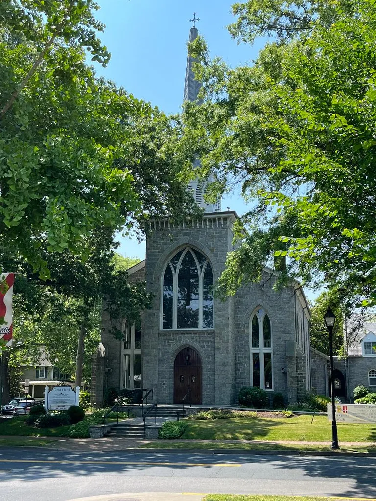 The Christ Church is a contributing property to the Easton Historic District in Talbot County, Maryland