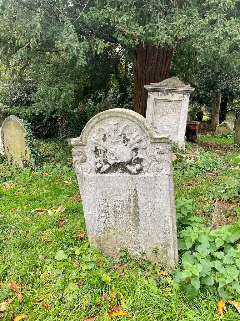 Tomb of Gillam Scott in the churchyard of St John-at-Hampstead .mw-parser-output .messagebox{margin:4px 0;width:auto;border-collapse:collapse;border:2px solid var(--border-color-progressive,#6485d1);background-color:var(--background-color-neutral-subtle,#fbfcff);color:var(--color-base,#202122);box-sizing:border-box;border-inline-start-width:8px}.mw-parser-output .messagebox.mbox-small{font-size:88%;line-height:1.25em}.mw-parser-output .mbox-warning,.mw-parser-output .mbox-speedy{border:2px solid var(--border-color-error,#b22222);background:var(--background-color-error-subtle,#ffdbdb);border-inline-start-width:8px}.mw-parser-output .mbox-serious,.mw-parser-output .mbox-delete,.mw-parser-output .mbox-stop{border:2px solid var(--border-color-error,#b22222);border-inline-start-width:8px}.mw-parser-output .mbox-issue,.mw-parser-output .mbox-content{border:2px solid #f28500;background:var(--background-color-warning-subtle,#ffe);border-inline-start-width:8px}.mw-parser-output .mbox-query,.mw-parser-output .mbox-style{border:2px solid #f4c430;background:var(--background-color-warning-subtle,#ffe);border-inline-start-width:8px}.mw-parser-output .mbox-shit{border:2px solid #960;border-inline-start-width:8px}.mw-parser-output .mbox-license{border:2px solid #88a;border-inline-start-width:initial}.mw-parser-output .mbox-legal{border:2px solid var(--border-color-notice,#666);background:var(--background-color-base,#fff);border-inline-start-width:8px}.mw-parser-output .mbox-honor{border:2px solid #ca3;background:var(--background-color-warning-subtle,#fcf4db);border-inline-start-width:8px}.mw-parser-output .mbox-growth{border:2px solid #8d4;background:var(--background-color-success-subtle,#d5fdf4);border-inline-start-width:8px}.mw-parser-output .mbox-move{border:2px solid #93c;border-inline-start-width:8px}.mw-parser-output .mbox-protection,.mw-parser-output .mbox-message{border:2px solid var(--border-color-base,#aaa);border-inline-start-width:8px}.mw-parser-output .messagebox .mbox