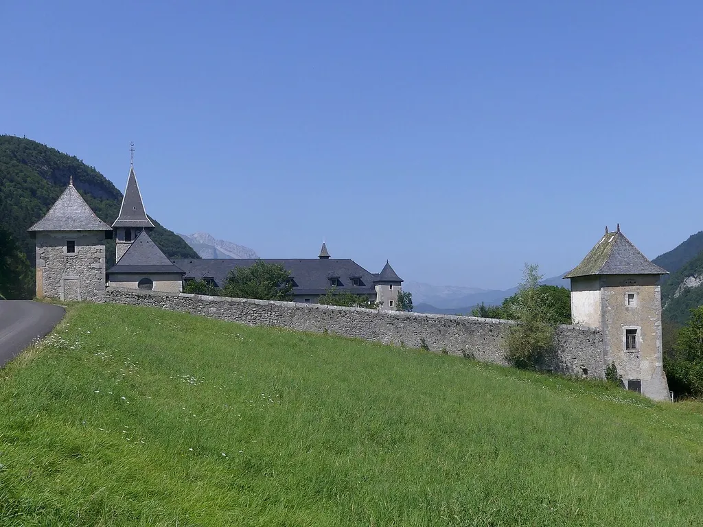 Sight of Tamié abbey, in Savoie, France.