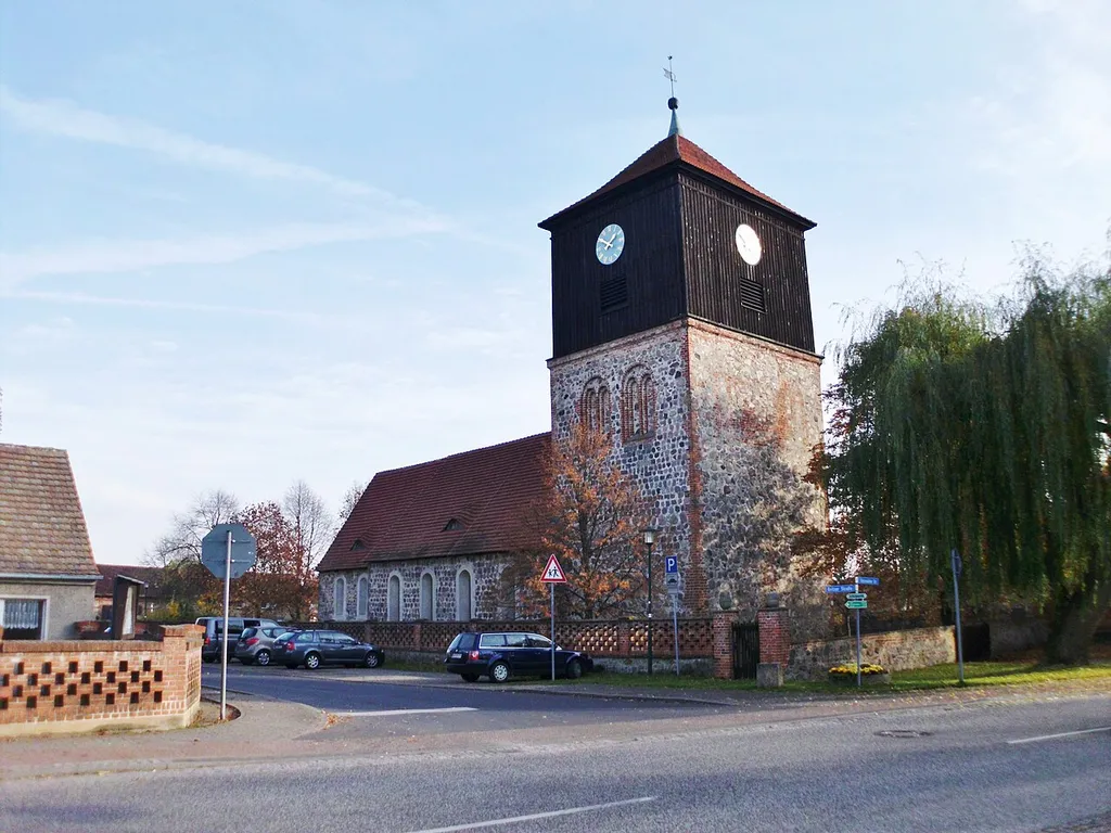North-western view of church in Lichterfelde, Schorfheide municipality, Barnim district, Brandenburg state, Germany
