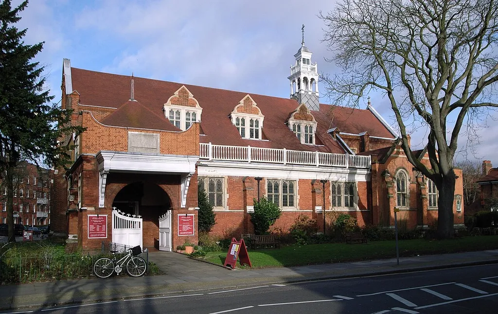 Church of St Michael and All Angels (1879-80), Bedford Park, London, by Richard Norman Shaw.