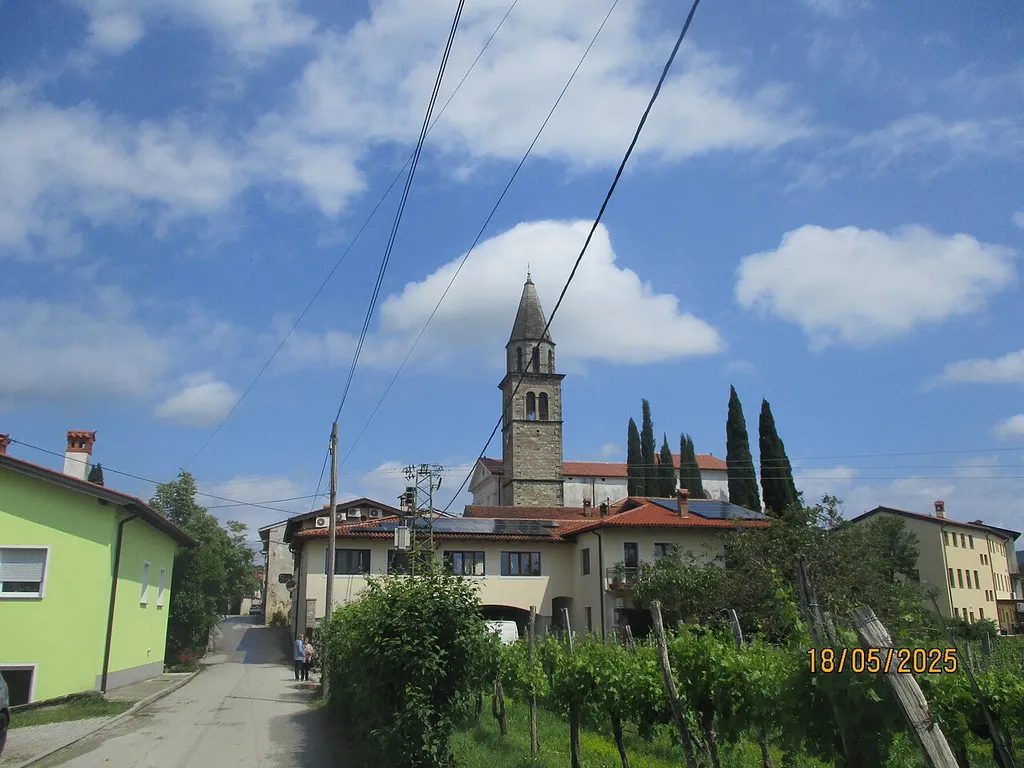 The village of Biljana in southern Slovenia, commune of Brda