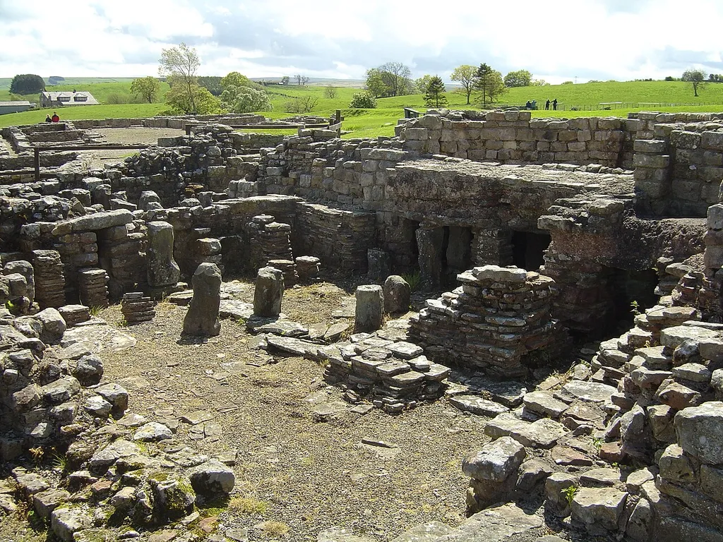 Military bathhouse at Vindolanda Simple English: Military bathhouse at Vindolanda. Català: Ruïnes romanes de Vindolanda, Anglaterra Nederlands: Restanten van het badhuis van Vindolanda Polski: Pozostałości łaźni wojskowej na terenie obozu Vindolanda Português: Vindolanda Svenska: Vindolanda