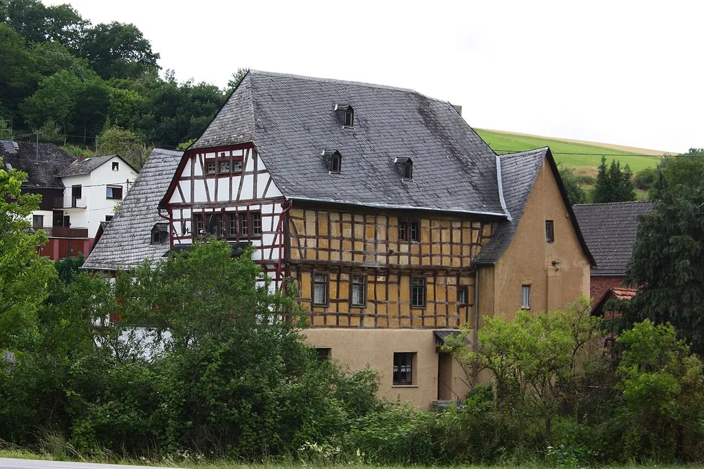 Alte Burg, Kulturdenkmal in Aull, Rhein-Lahn-Kreis, Rheinland-Pfalz, Deutschland