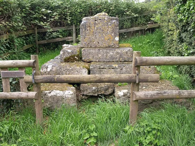 Remains of cross, Castle