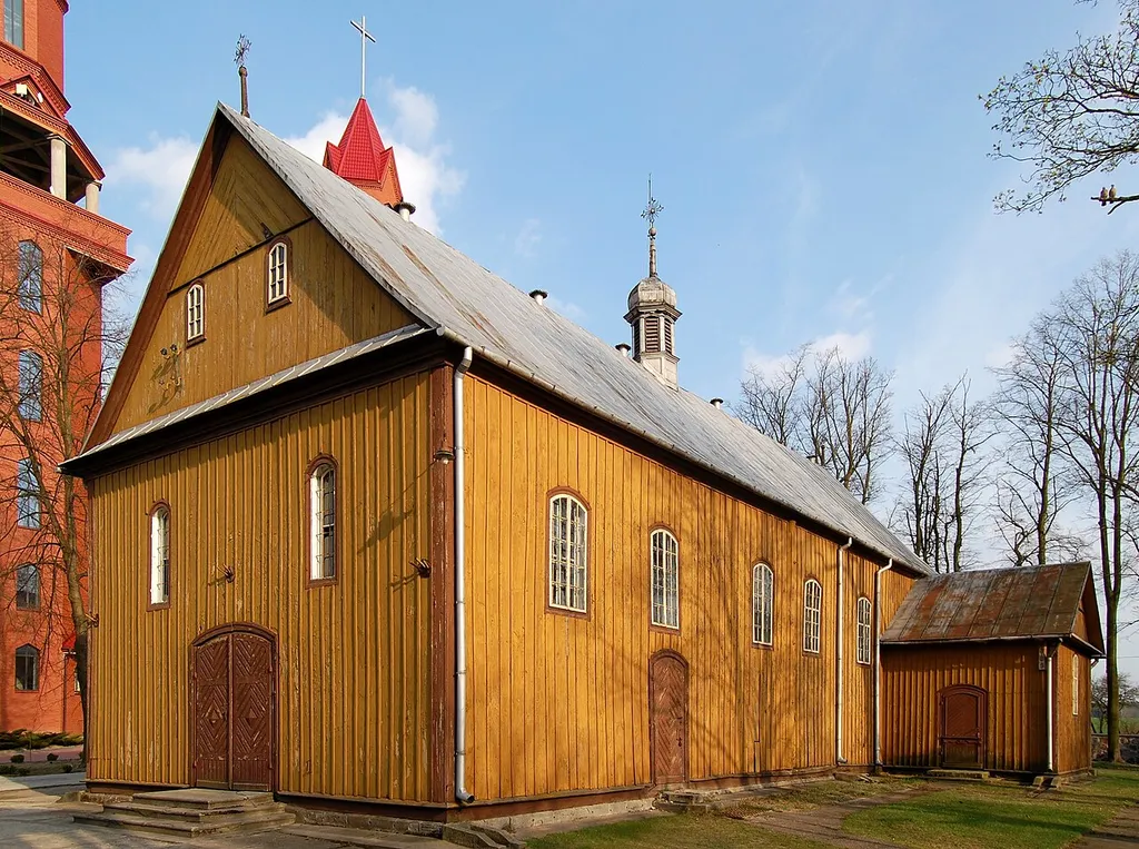 Old church in Gończyce, Poland.