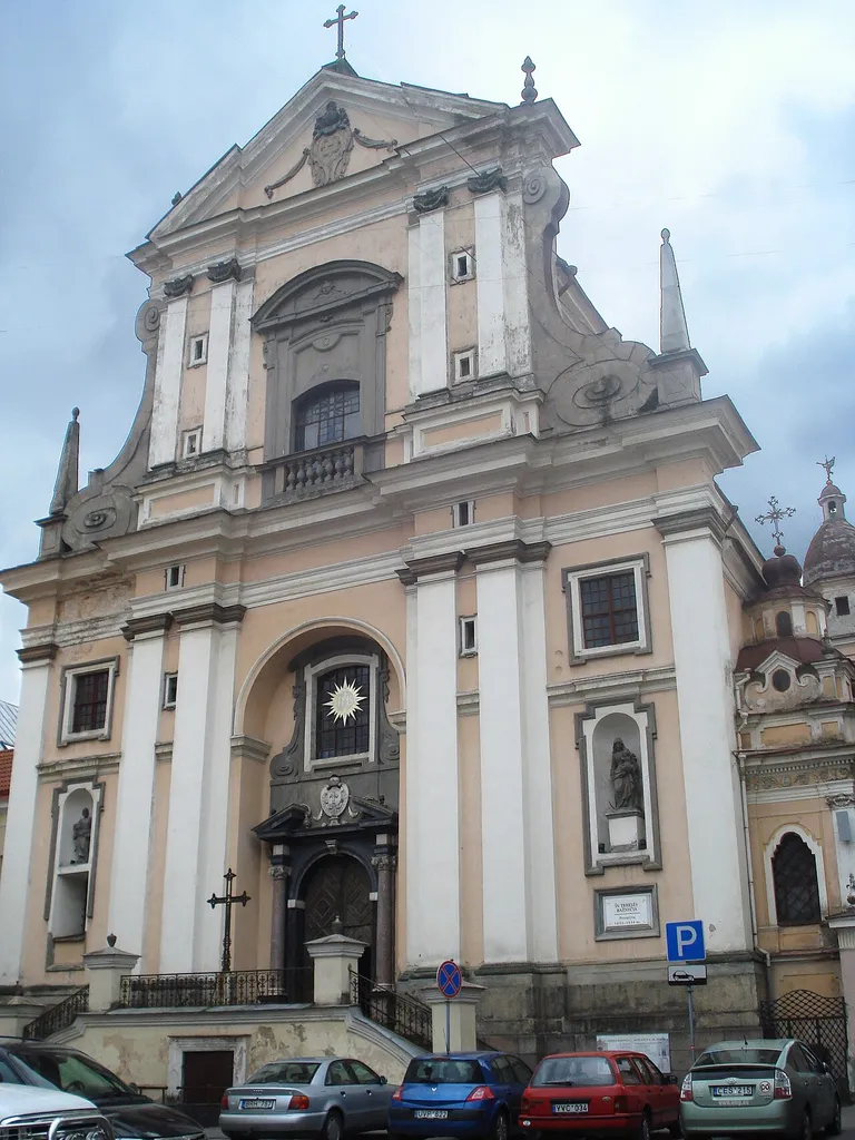 Church of the St Teresa in Vilnius. Main facade