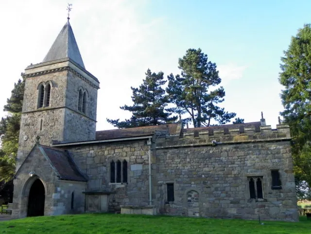 All Saints' parish church, Kirby Hill, near Boroughbridge, North Yorkshire, seen from the southeast