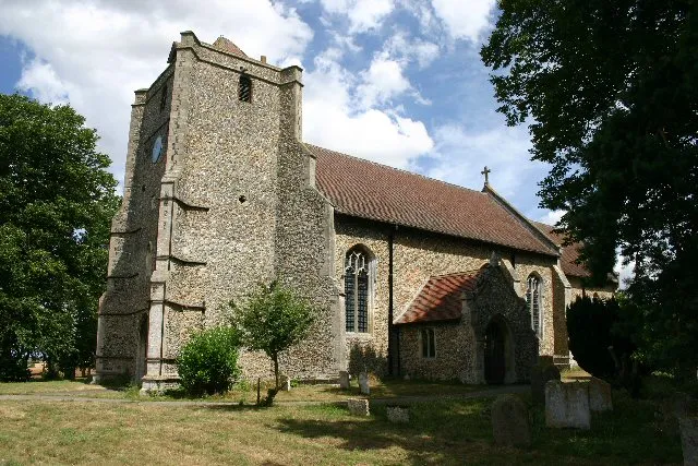 St Peter's parish church, Hepworth, Suffolk, seen from the southwest