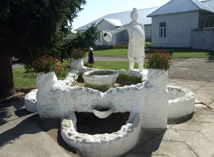 Fountain in Saint Florian church, Sharhorod