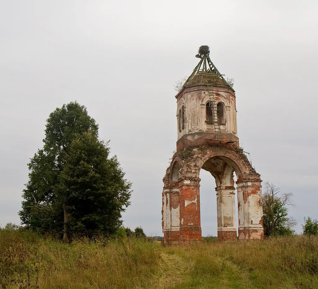 Church of St. Euphrosyne of Polatsk. Rosica village, Vierchniadźvinsk district, Viciebsk province, Belarus.
