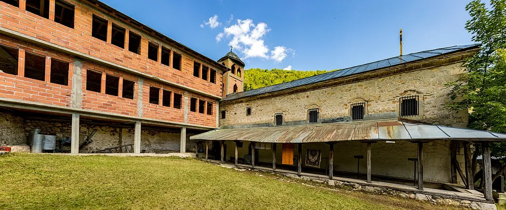 View of Dormition of the Theotokos Church in the village Gari