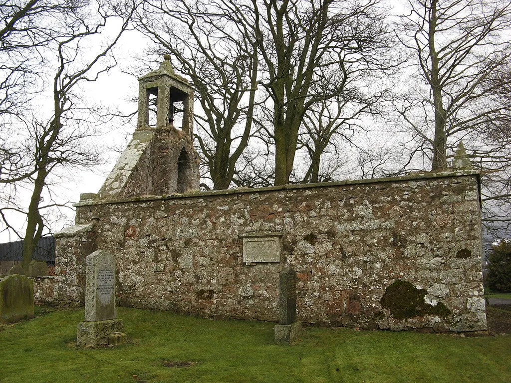 Ruined church at Quothquan, South Lanarkshire, Scotland.